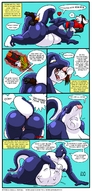 drawing insertion vore anthro orca comic color butt digestion anal_insertion
