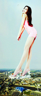 giantess crush collage city mega destruction high_heels asian jets looking_up sky under_foot sjw