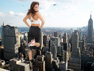 giantess collage city mega destruction helicopter brunette smiling wonderslug skyscraper sneakers new_york_city kelly_brook vehicle_crush empire_state_building rooftop_view behind_view chrysler_building