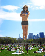 giantess collage helicopter brunette park wonderslug looking_down people sky kelly_brook distant_city