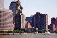 giantess collage city clothed buildings helicopter brunette smiling wonderslug clothing new_york_city kelly_brook