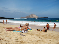 giantess collage swimsuit beach ocean wonderslug mini_giantess waves sand sunbathing beach_goers