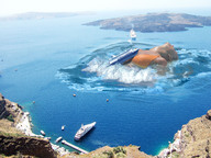 breasts giantess collage swimsuit wonderslug cruise_ship waves boats jennifer_ellison capsize