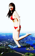 giantess collage feet landscape mega swimsuit bridge destruction water asian lake looking_at_viewer sjw