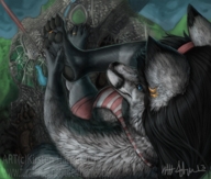 drawing furry wolf anthro city color destruction canine emily yellow07 tidatiger