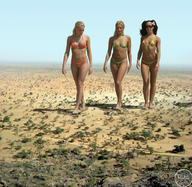 collage feet landscape mega swimsuit barefoot walking under_foot hedin trees countryside