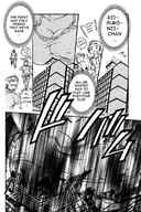giantess manga city monochrome destruction giant clothed buildings fighting skyscrapers clothing panels caramel_dow change_123