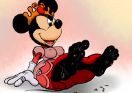 breasts drawing crush feet furry toes crown mini_mouse