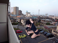 giantess collage city barefoot buildings wonderslug kneeling fist crushed_car