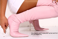 collage story unknown_artist shrunken_men crouching manicure spike_heel_boots