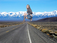 collage mega wonderslug boots sitting mountains highway crouching looking_at_viewer countryside snow_capped ashley_gellar