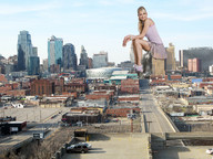 giantess collage city blonde destruction clothed buildings smiling wonderslug sitting sneakers skyscrapers clothing anna_kournikova