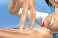 micro black_hair handheld asian short_hair shrunken_woman manicure giants_and_the_city digital_render