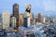 breasts giantess collage city blonde buildings story unknown_artist looking_down skyscrapers city_lights