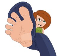 drawing barefoot soles low_angle kim_possible foot_pov disney point_of_view imminent_crush looking_at_tiny