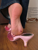 crush collage feet barefoot high_heels soles blood in_shoe story shrunken_men sandals unaware floor stuck_to_foot