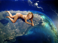 giantess collage earth giga planet brunette lying_down looking_at_viewer accasbel continent