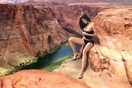breasts giantess collage brunette sitting accasbel grand_canyon beatrice_chirita colorado_river