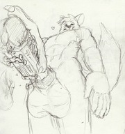 drawing furry masturbation monochrome giant penis train low_angle huge_penis vehicle_sex