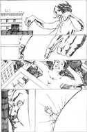 drawing giantess manga anime breast_crush jill_valentine