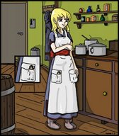 drawing gentle shrunken_men thor66 kitchen pocket cooking apron pots