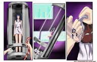 drawing nude handheld shrunken shrunken_woman panels kaname_chidori container blossom_collector full_metal_panic!