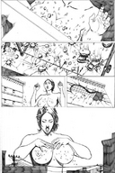 drawing giantess manga monochrome destruction anime jill_valentine