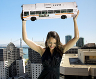 giantess collage city buildings brunette smiling wonderslug bus shrunken_people looking_down skyscrapers jessica_alba held_up rooftop_view ear_rings overhead smashing_vehicle