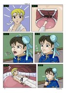 drawing vore comic color mouth teeth street_fighter thor66 shrunken_man chun-li