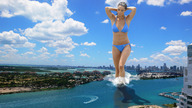 giantess collage landscape city swimsuit water wonderslug bay skyscrapers clouds sky wading distant_city miami katie_cleary