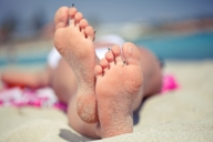 giantess collage feet beach barefoot soles climbing lying_down shrunken_men sand between_toes benblue20