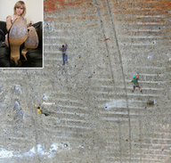 collage micro blonde climbing shrunken_men sitting falling looking_at_viewer panels giantesscity