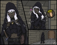 drawing shrunken_men thor66 set temple shrink_magic between_breasts