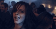 giantess vore tongue playful animation open_mouth tongue_held emma_watson looking_at_viewer shrunken_victim night_club close_mouth