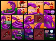 gentle pokemon vore small_man furry comic in_stomach entrapment sunset livinlovindude arbok snake_women