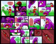 gentle pokemon vore small_man furry comic in_stomach entrapment livinlovindude arbok snake_women