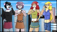 giantess vore handheld buildings giantesses sky ruby licking_lips mouse_girl blcksheep connie zoe alicia thea_sisters ruby_crew mouseford_academy