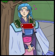 drawing gentle giantess nude clothed blue_hair shrunken_men thor66