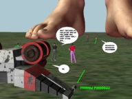 giantess story spaceship grass futuristic flatworld a_big_encounter kentbobby2000 digital_render