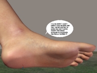 giantess grass outdoors pleading flatword giant_foot a_big_encounter kentbobby2000 digital_render