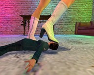 high_heels gmod cruel white_boots cement_floor face_stomp digital_render