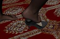 high_heels in_shoe shrunken_men nylons worship waving rug impending_doom black_shoe