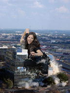 giantess collage destruction angry brunette wonderslug cruel outdoors katharine_mcphee yelling