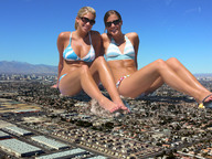 giantess collage feet giga city swimsuit destruction butt_crush sandals foot_crush giantesses neighborhood looking_at_viewer