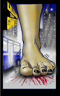 drawing giantess crush blood foot_crush outdoors lillian_the_giantess black_nails