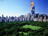giantess collage city blonde park dress skyscraper outdoors sky trees looking_into_distance emily_osment misterwerder