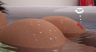 butt bath water blood brunette story shrunken_men set tiny_mk angles_playground_chapter_2 digital_render