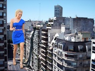 giantess collage city blonde handheld wonderslug dress walking looking_down streets ashley_tisdale between_buildings holding_vehicle