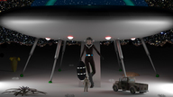 giantess desert amazon ufo astronaut looking_at_victim drcreep digital_render