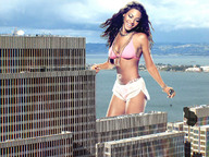 giantess collage city mega handheld brunette wonderslug vehicles vehicle_crush pink_bra